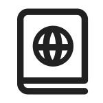 Book Globe SVG Icon